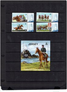 Jersey: 2013, Corbiere, Grand National Winner, MNH set + M/Sheet