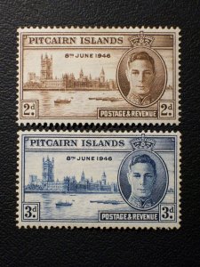 Pitcairn Islands Scott #9-10 unused