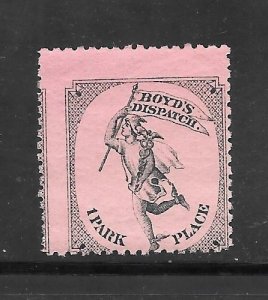 #20L56 MNH Boyd's Local Dispatch Single (Light Pink) (my336)