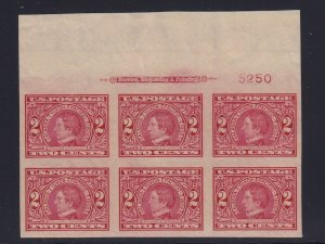 371 XF TOP plate block OG mint never hinged nice color cv $ 350 ! see pic !
