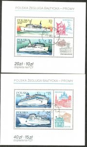 POLAND Sc#2713//2781, B144 (62 stamps + 3 SS) 1986 Year Set Used