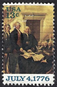 United States #1693 13¢ Signing of the Declaration of Independence. Used.