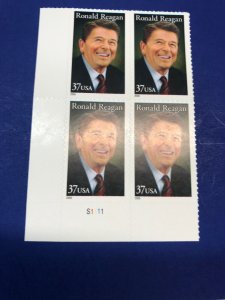 Scott #3897 Plate Block Of 4 MNH-President Ronald Reagan(2005)