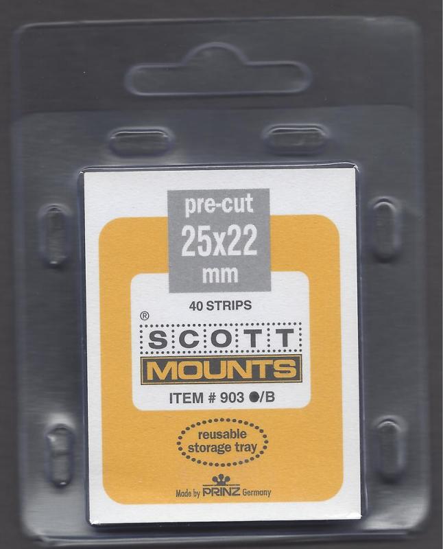 Scott/Prinz Mounts 25x22 Package of 40