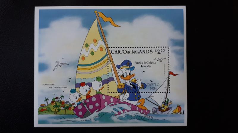 Disney - Caicos Islands 1984. - Easter ** MNH Block