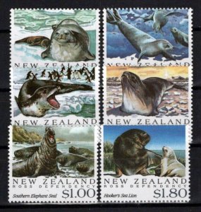 New Zealand 1094-1099 MNH Marine Life Antarctic Seals ZAYIX NZES0083M