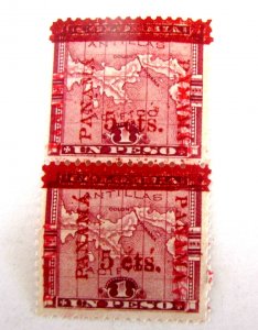 Panama Double Overprint, Error, 1906, #184e, M/NH/F, one overp going up not down