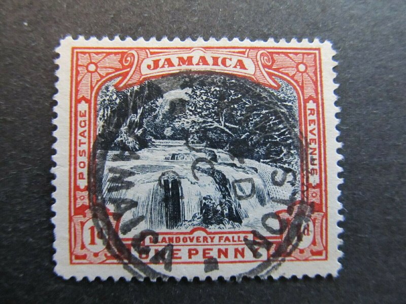 A4P20F5 Jamaica 1900-01 Wmk Crown CC 1d used