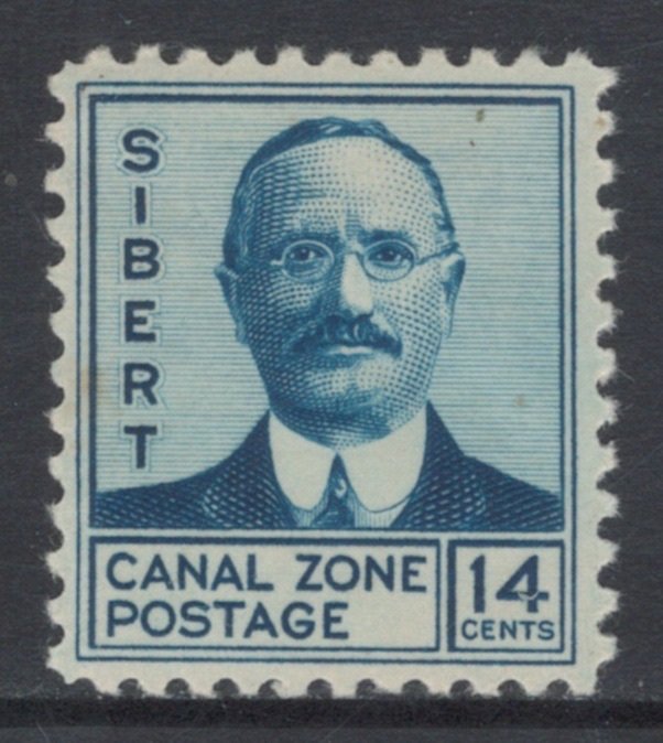 Canal Zone 1937 MGEN William L Sibert 14c Scott # 110 MH