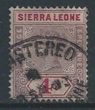 Sierra Leone #40 Used 4p Queen Victoria