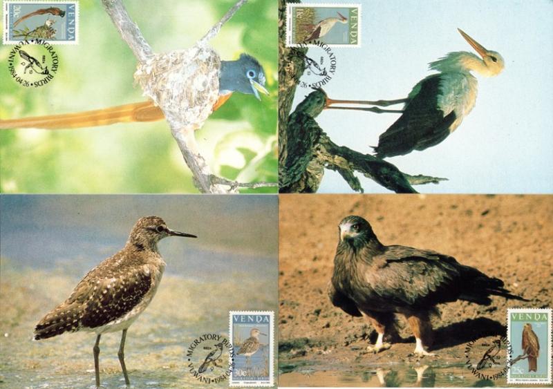 Venda - 1984 Migratory Birds Maxi Card Set SG 91-94