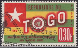 Togo 386 USED 1961 Togo's Admition to the UN .30 Fr