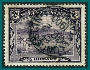 Tasmania 1899 Hobart, 2d used #88,SG231
