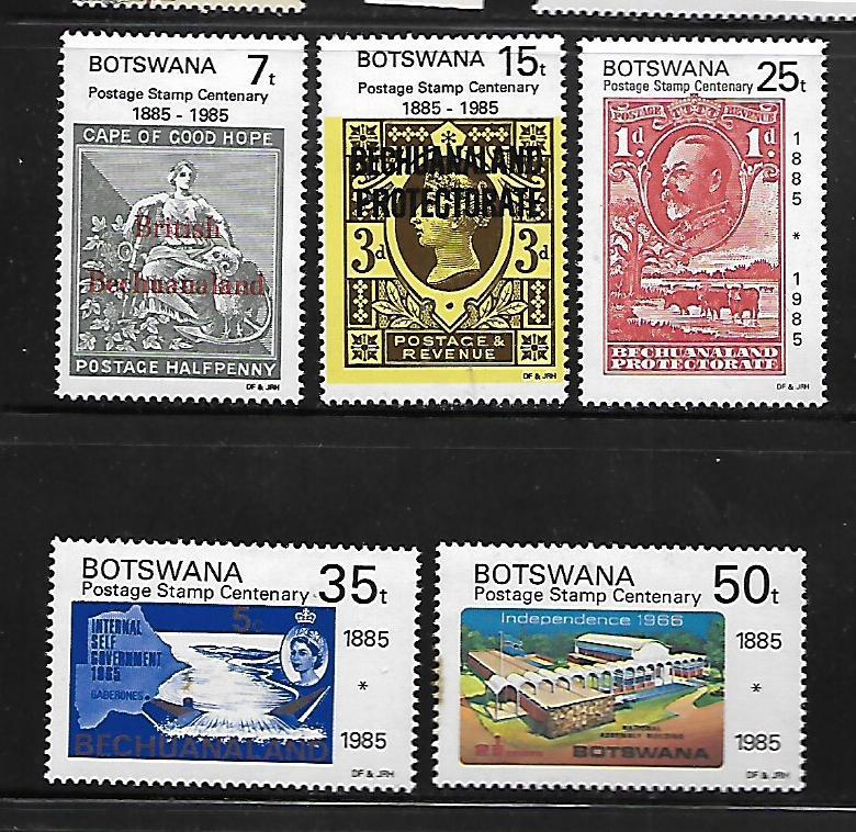 BOTSWANA, 363-367, MNH,  BECHUANALAND PROTECTORE