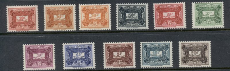 French Equatorial Africa 1947 Postage Dues MLH