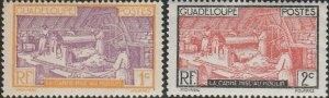 Guadeloupe , #96-97 Unused , From 1928-40