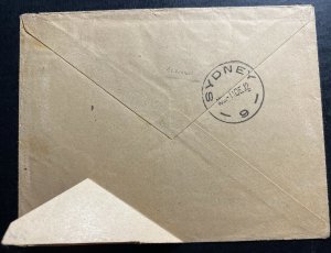 1912 Tarawa Island Gilbert & Ellice Cover To Paris France Via Sydney