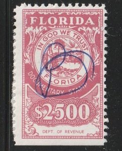 US: Florida $25 Documentary Tax Stamp, Cat #D90  Used   (1304k)