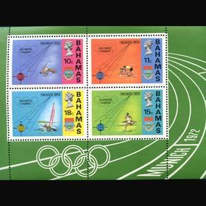 BAHAMAS 1972 - Scott# 338a S/S Olympics NH