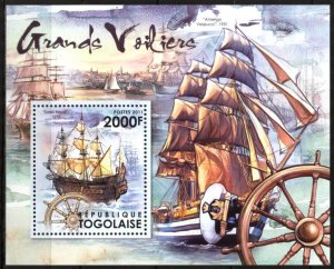 Togo 2011 Great Sailing Ships S/S MNH