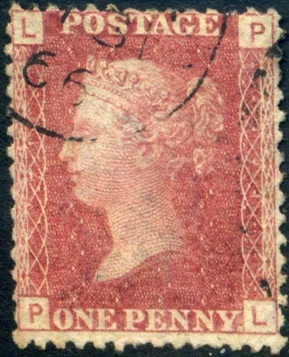 SG43 G1 1865 1d Red Plate 71 (PL) CDS cancel