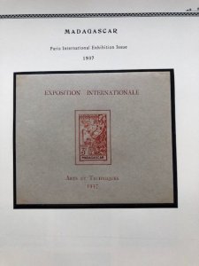 Madagascar - 21 Album Pages - Stamps in Mounts - See Scans $$$