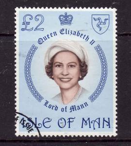 Isle of Man-Sc#200-used-2 pound-Queen Elizabeth-1981-