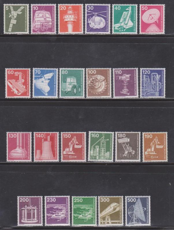 Germany Scott # 1170-92 MNH