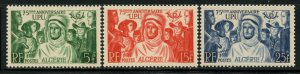 Algeria 1949 UPU 75th Anniversary set Sc# 226-28 NH