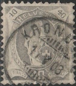Switzerland, #122 Used  From 1907   Wmk. 183, Perf- 11.5 *12