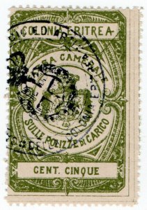 (I.B) Italy (Eritrea) Revenue : Polizze de Carico 5c (Police)