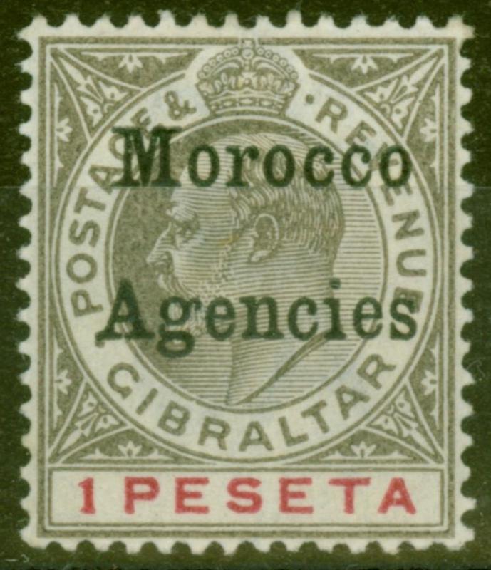Morocco Agencies 1903 1p Black & Carmine SG22 Fine & Fresh Lightly Mtd Mint