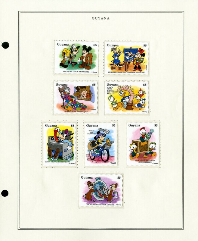 Guyana Mint Modern 1990s Stamp Collection