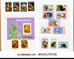 COLLECTION OF GRENADA MNH STAMPS IN STOCK BOOK