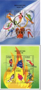 Saint Vincent 1998 MNH Stamps Mini Sheet Scott 2531-2532 Sport Olympic Games