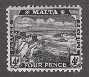 Malta # 63, Valleta Harbor, Mint LH, 1/2 of Hinged Cat.