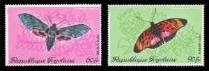 Togo #C139-140 Cat$10.25, 1970 Moth, set of two, never hinged