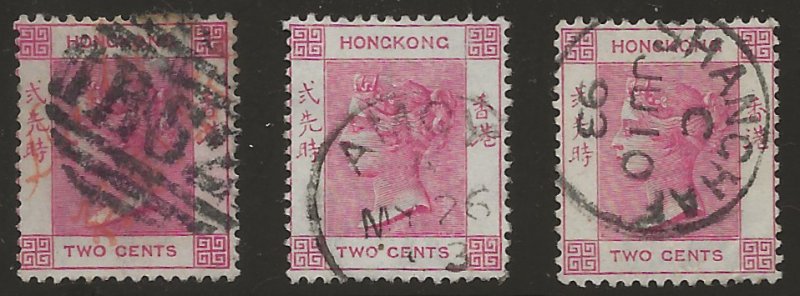 Hong Kong Treaty Ports Shanghai Amoy B62 all Victoria used #36