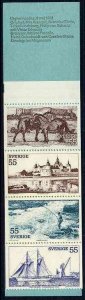 Sweden 1972 Tourism in South East Sweden, Complete Booklet of 10  Mint NH OG  VF