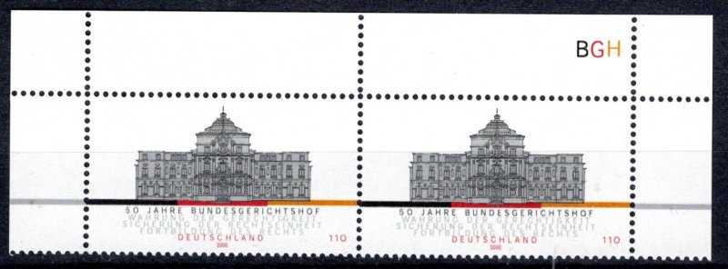 Germany Bund Scott # 2100, mint nh, pair