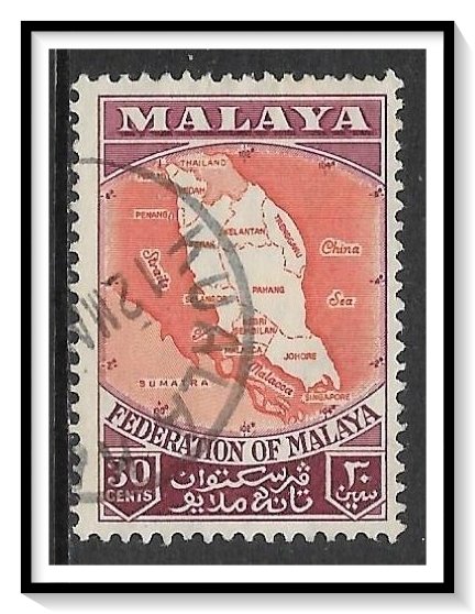 Malaya #83 Map Of Federation Used