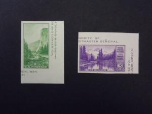1935 #769a & #770a 1c & 3c Souvenir Sheet Singles MNH NGAI