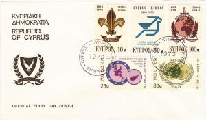 Cyprus 404-408 Set FDC Various