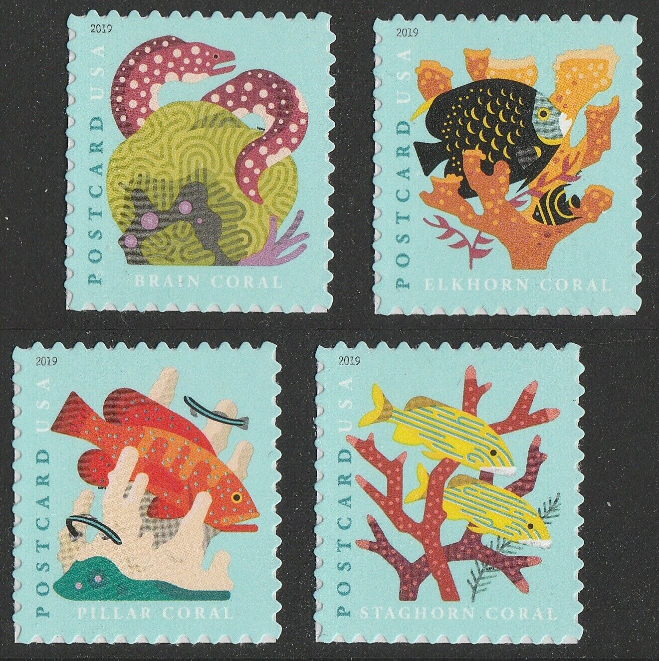 Coral Reefs Postcard Stamp - Sheet of 20