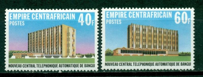 Central African Republic Scott #331-332 MNH Telephone Exchange Bangui $$