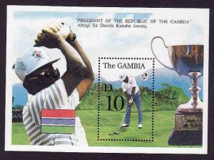 Gambia-Sc#1312b- Unused NH sheet-Golf-Sports-