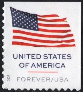 NEW ISSUE (Forever) U.S. Flag (BCA) Booklet Single (2025) SA