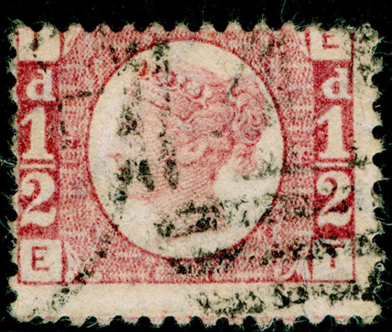 SG48, ½d rose-red PLATE 14, USED. Cat £22. EI