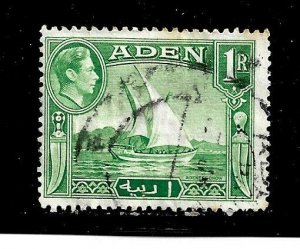 Aden Stamp- Scott # 24/A2-Canc/LH-1939-48-NG