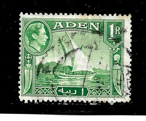 Aden Stamp- Scott # 24/A2-Canc/LH-1939-48-NG